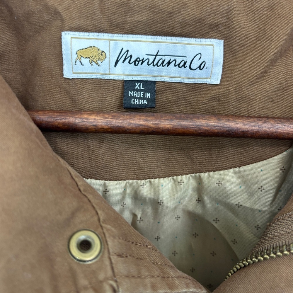 Montana Co Women's Brown Military Jacket with Embroidered Accents - Picture 3 of 4